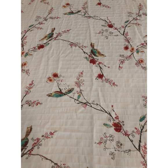 Lenox Chirp Print Spill Proof Oblong Tablecloth. 97 x 57 inches - Picture 4 of 8